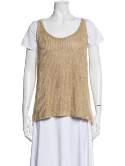 Pre-owned Polo Ralph Lauren Linen Crew Neck Sweater In Multi