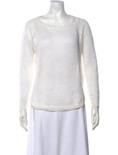 Pre-owned Polo Ralph Lauren Linen Crew Neck Sweater In Neutrals