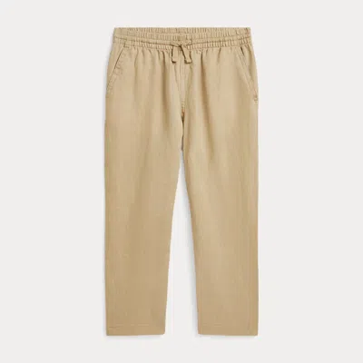 Polo Ralph Lauren Kids' Linen Drawstring Pant In Surrey Tan