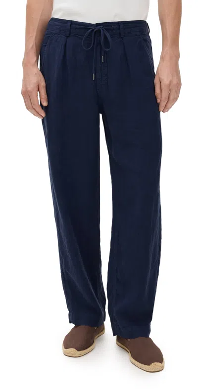 Polo Ralph Lauren Linen Easy Pants Navy
