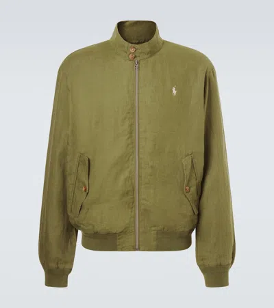 Polo Ralph Lauren Linen Jacket In Green