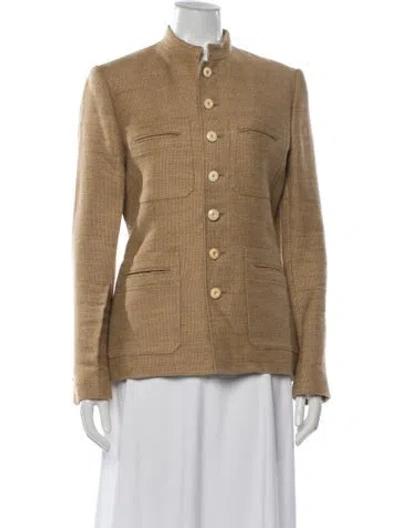 Pre-owned Polo Ralph Lauren Linen Jacket In Neutrals