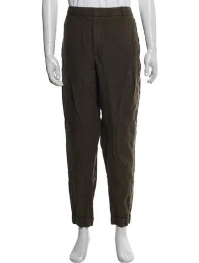 Pre-owned Polo Ralph Lauren Linen Joggers In Green