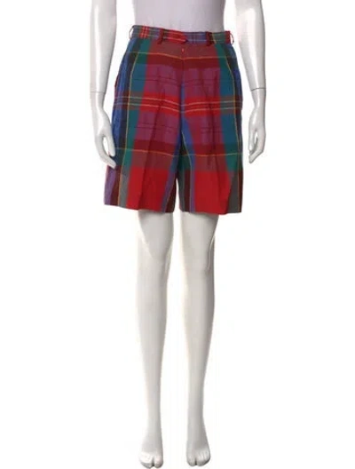 Pre-owned Polo Ralph Lauren Linen Knee-length Shorts In Red