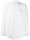 Polo Ralph Lauren Polo Pony-embroidered Long-sleeve Shirt In White