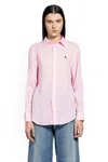 Polo Ralph Lauren Linen Logo Shirt In Pink