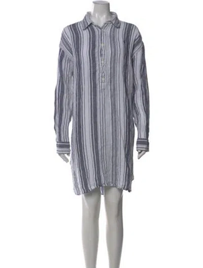 Pre-owned Polo Ralph Lauren Linen Mini Dress In Multi