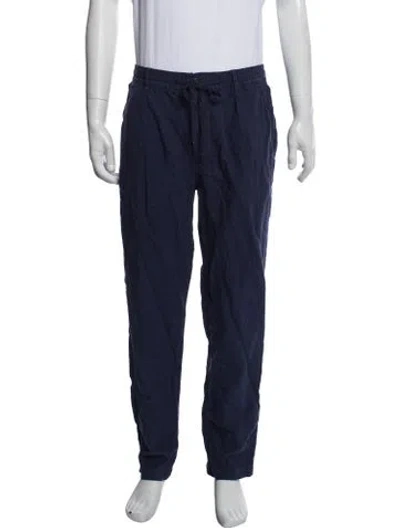 Pre-owned Polo Ralph Lauren Linen Pants In Blue