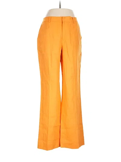 Pre-owned Polo Ralph Lauren Linen Pants In Orange