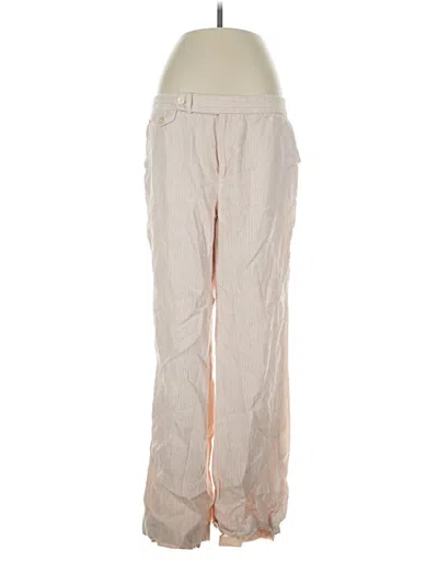Pre-owned Polo Ralph Lauren Linen Pants In Pink