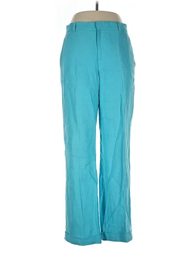 Pre-owned Polo Ralph Lauren Linen Pants In Teal