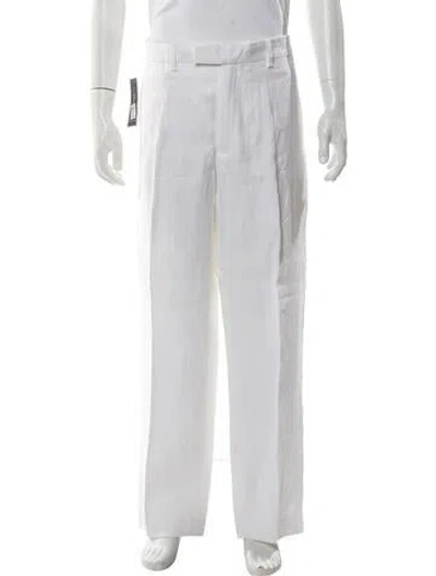 Pre-owned Polo Ralph Lauren Linen Pants W/ Tags In White