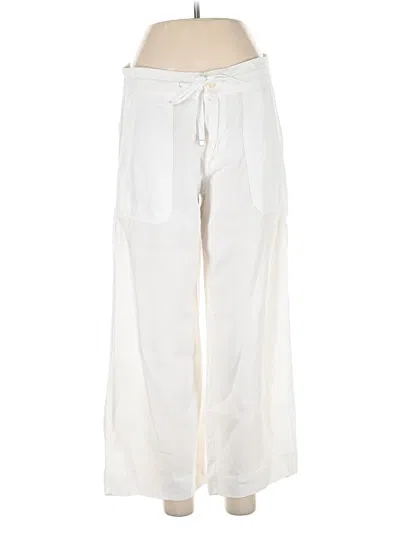 Pre-owned Polo Ralph Lauren Linen Pants In White