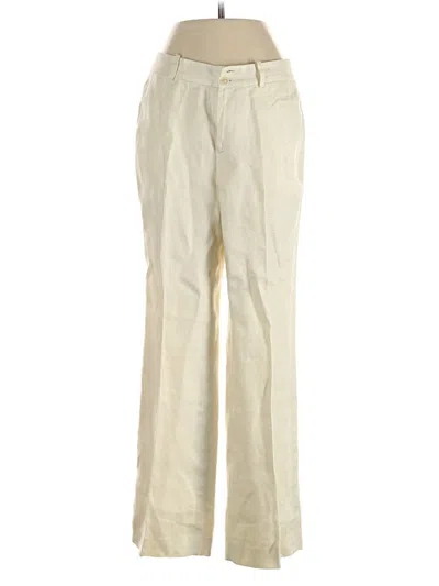 Pre-owned Polo Ralph Lauren Linen Pants In White