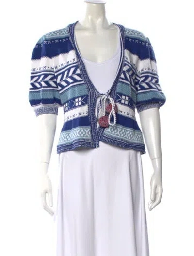 Pre-owned Polo Ralph Lauren Linen Patterned Sweater In Multi