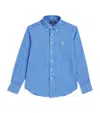 Polo Ralph Lauren Teen Boys Blue Linen Shirt In Blue