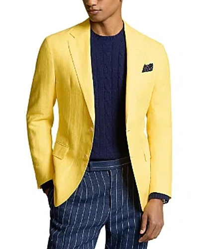 Polo Ralph Lauren Linen Polo Slim Fit Sportcoat In Yellow