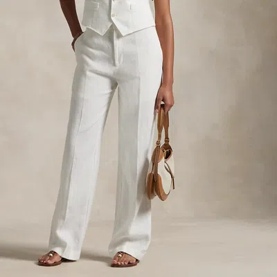 POLO RALPH LAUREN LINEN RELAXED STRAIGHT PANT