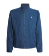Polo Ralph Lauren Reversible Herringbone Linen And Taffeta Jacket In Navy