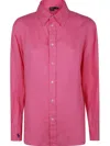 Polo Ralph Lauren Ls Ligh St Long Sleeve Button Front Shirt In 粉色