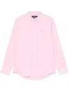 Polo Ralph Lauren Lightweight Linen Long Sleeve Shirt In Pink