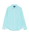 Polo Ralph Lauren Linen Shirt In Blue
