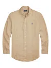 Polo Ralph Lauren Linen Shirt In Brown