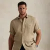 Polo Ralph Lauren Linen Shirt In Coastal Beige