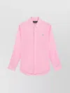 Polo Ralph Lauren Linen Shirt Custom Fit Collar Sleeves In Pink
