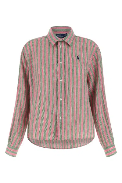 Polo Ralph Lauren Linen Shirt In Green