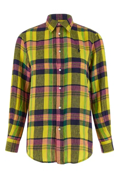 Polo Ralph Lauren Linen Shirt In Multi