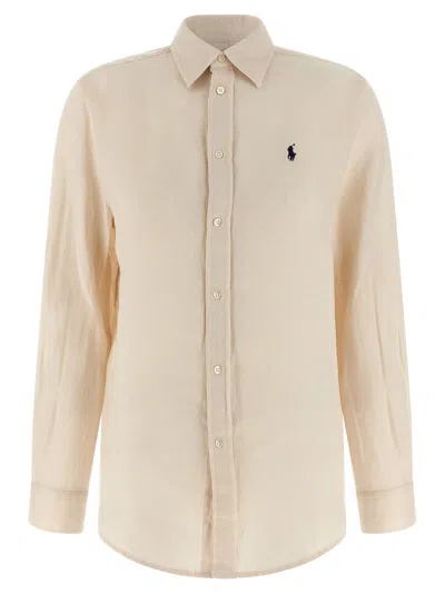 Polo Ralph Lauren Linen Shirt In Multi