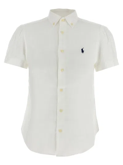 Polo Ralph Lauren Linen Shirt Polo White
