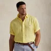Polo Ralph Lauren Linen Shirt In Resort Gold