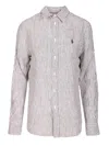 Polo Ralph Lauren Linen Shirt Shirts Grey