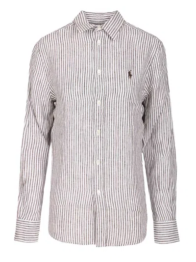 Polo Ralph Lauren Linen Shirt Shirts Grey