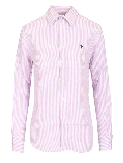 Polo Ralph Lauren Linen Shirt Shirts Rose In Pink
