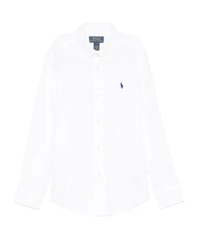 Polo Ralph Lauren Linen Shirt In White