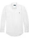 Polo Ralph Lauren Mens Button-down Long-sleeves Linen Shirt Ceramic White Xxl In White