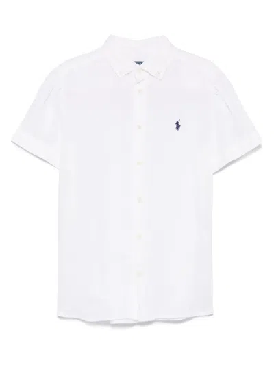 Polo Ralph Lauren Linen Shirt In White