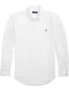 Polo Ralph Lauren Mens Button-down Long-sleeves Linen Shirt Ceramic White Xxl In White
