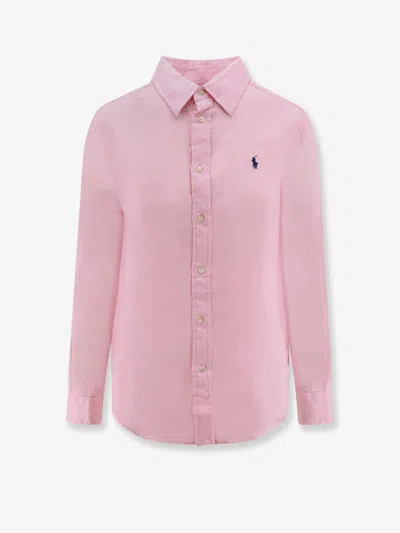 Polo Ralph Lauren Linen Shirt With Logo Embroidery