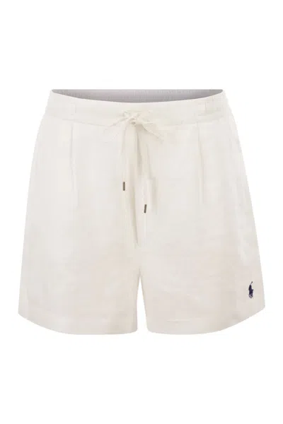 Polo Ralph Lauren Linen Short In White