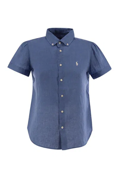 POLO RALPH LAUREN POLO RALPH LAUREN LINEN SHORT-SLEEVED SHIRT