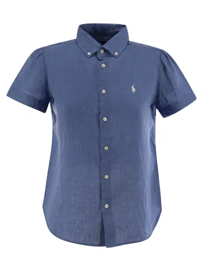 POLO RALPH LAUREN LINEN SHORT-SLEEVED SHIRT
