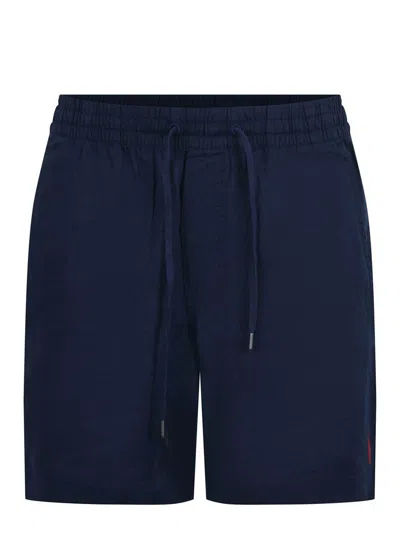 Polo Ralph Lauren Linen Shorts In Blue