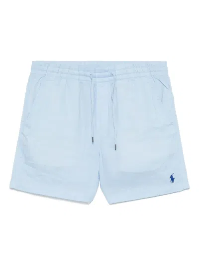 Polo Ralph Lauren Linen Shorts In Blue