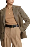 Polo Ralph Lauren Linen, Silk & Wool Herringbone Sport Coat In Brown