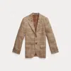 Polo Ralph Lauren Linen-silk Herringbone Sport Coat In Brown/tan Multi