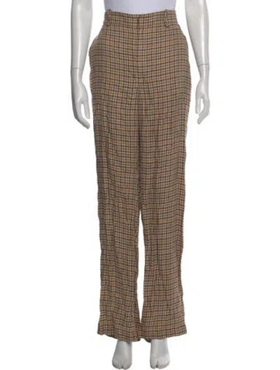 Pre-owned Polo Ralph Lauren Linen Straight Leg Pants In Neutral